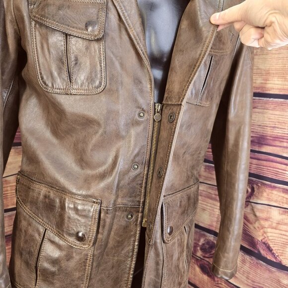 MATCHLESS Fulham Explorer-style Leather Jacket. Men's SM - Picture 4 of 16